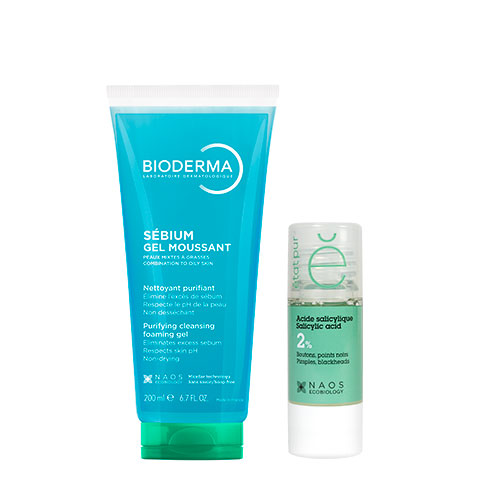 Изображение товара Набор BIODERMA SEBIUM ОЧИЩАЮЩИЙ ГЕЛЬ БЕЗ ПОМПЫ 200МЛ + ETAT PUR СЫВОРОТКА С САЛИЦИЛОВОЙ КИСЛОТОЙ 2% 15МЛ Изображение товара Набор BIODERMA SEBIUM ОЧИЩАЮЩИЙ ГЕЛЬ БЕЗ ПОМПЫ 200МЛ + ETAT PUR СЫВОРОТКА С САЛИЦИЛОВОЙ КИСЛОТОЙ 2% 15МЛ