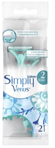 Изображение товара Gillette Venus 2 Simply одноразовые женские бритвы 2 шт