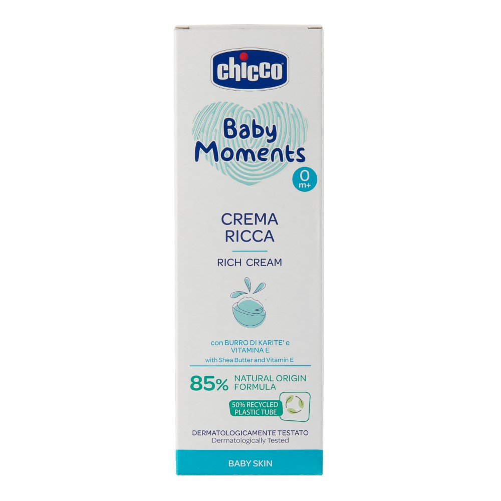 Изображение товара Крем питательный Chicco Baby Moments 100 мл для ухода за кожей малышей и всей семьи