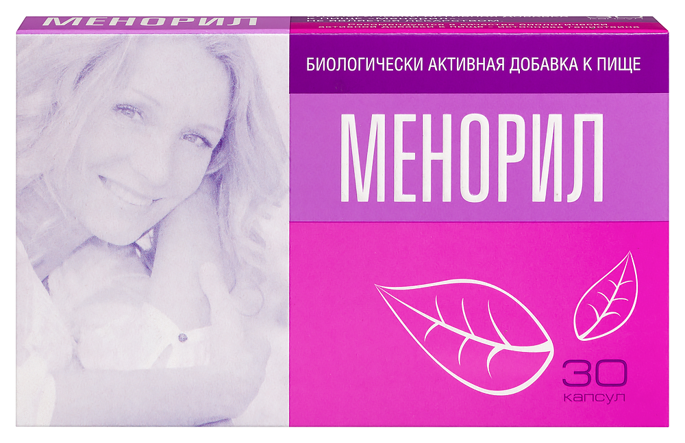 Изображение товара Менорил капсулы 30 шт - натуральная добавка для снижения симптомов менопаузы