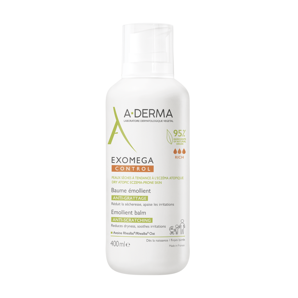 Изображение товара A-derma exomega control смягчающий бальзам 400 мл для лица и тела
