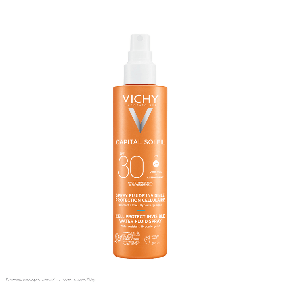 Изображение товара Vichy Capital Soleil спрей-флюид солнцезащитный SPF30 200 мл легкий и надежный