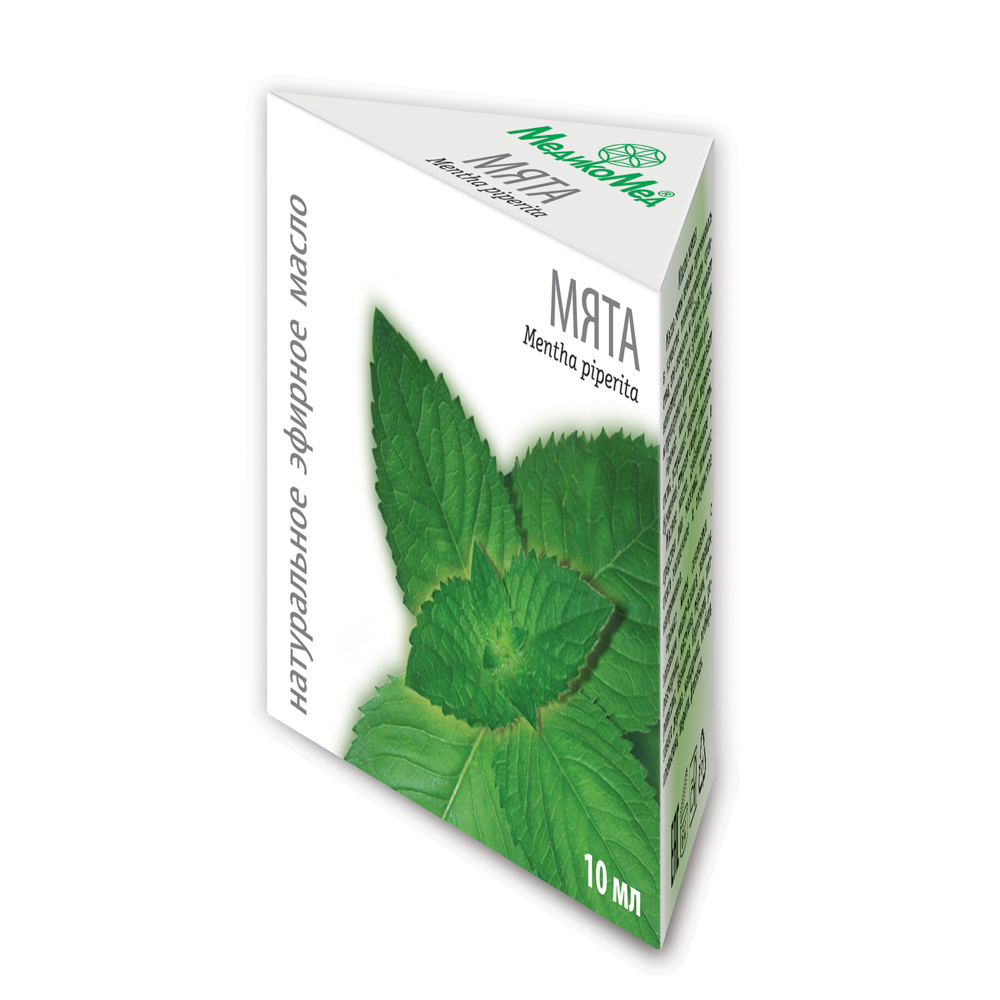 Изображение товара Масло эфирное мята 10 мл в индивидуальной упаковке