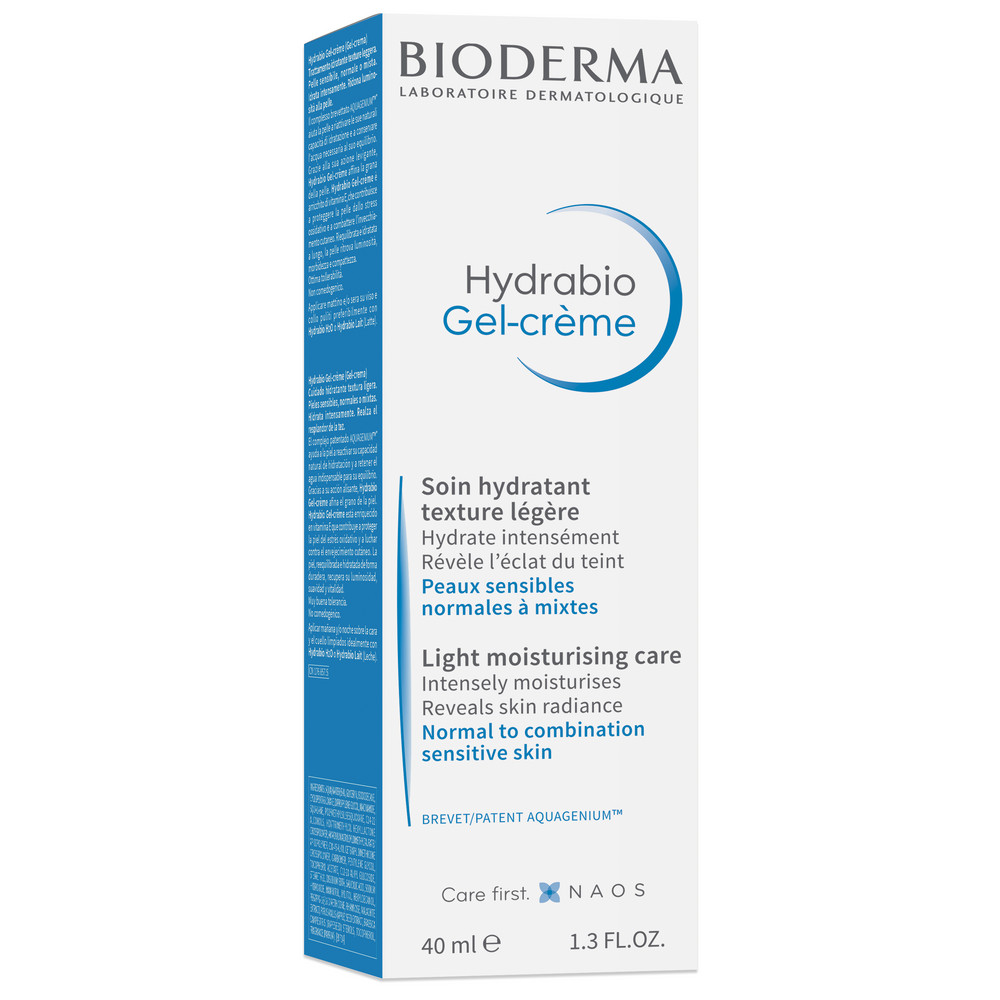 Bioderma Hydrabio гель-крем увлажняющий для обезвоженной кожи лица 40 мл -  цена 2731.90 руб., купить в интернет аптеке в Балахне Bioderma Hydrabio  гель-крем увлажняющий для обезвоженной кожи лица 40 мл, инструкция по  применению