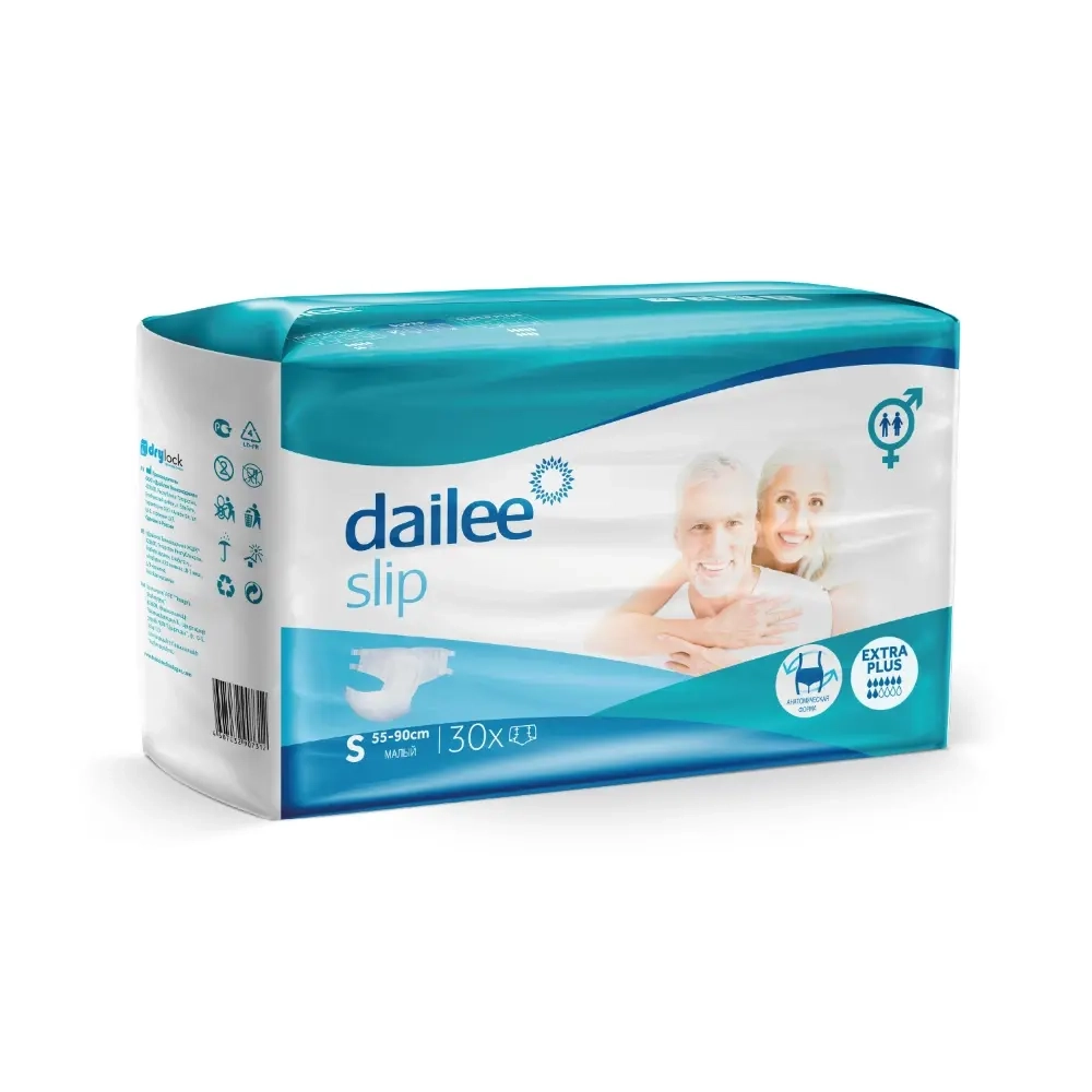 Dailee подгузники для взрослых для людей со средней степенью недержания EXTRA PLUS Small/малый 30 шт. инструкция по применению