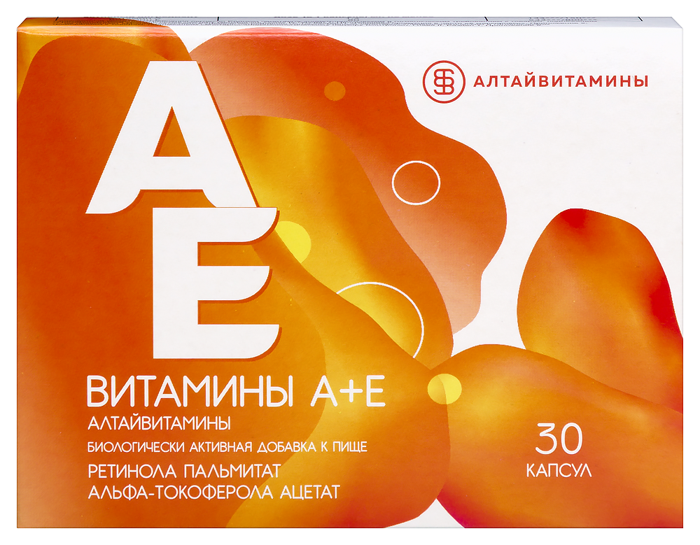 Изображение товара Витамин А+Е алтайвитамины 30 капсул по 200 мг для укрепления здоровья