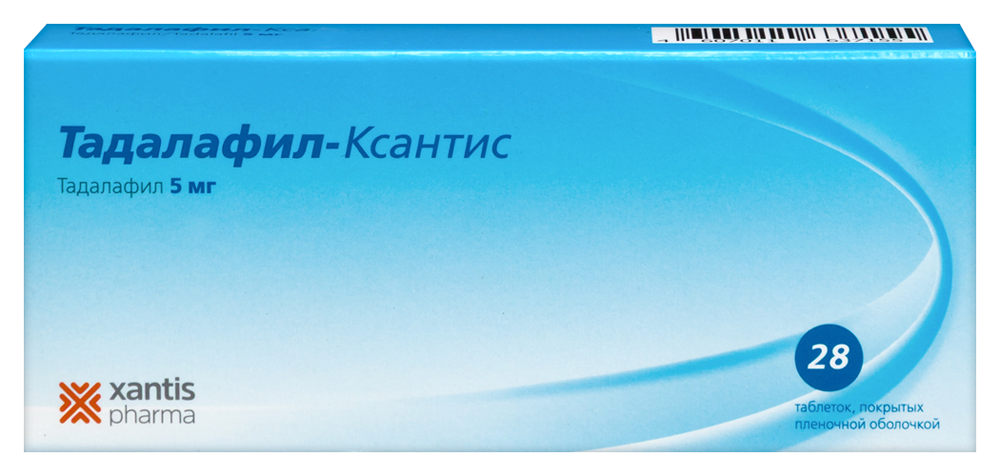 Изображение товара Тадалафил-ксантис 5 мг 28 шт. таблетки для лечения эректильной дисфункции Изображение товара Тадалафил-ксантис 5 мг 28 шт. таблетки для лечения эректильной дисфункции