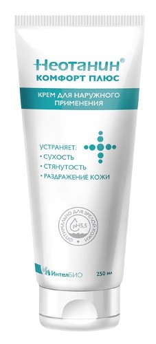 Изображение товара Неотанин комфорт плюс крем для сухой кожи 250 мл увлажняющий для зрелых