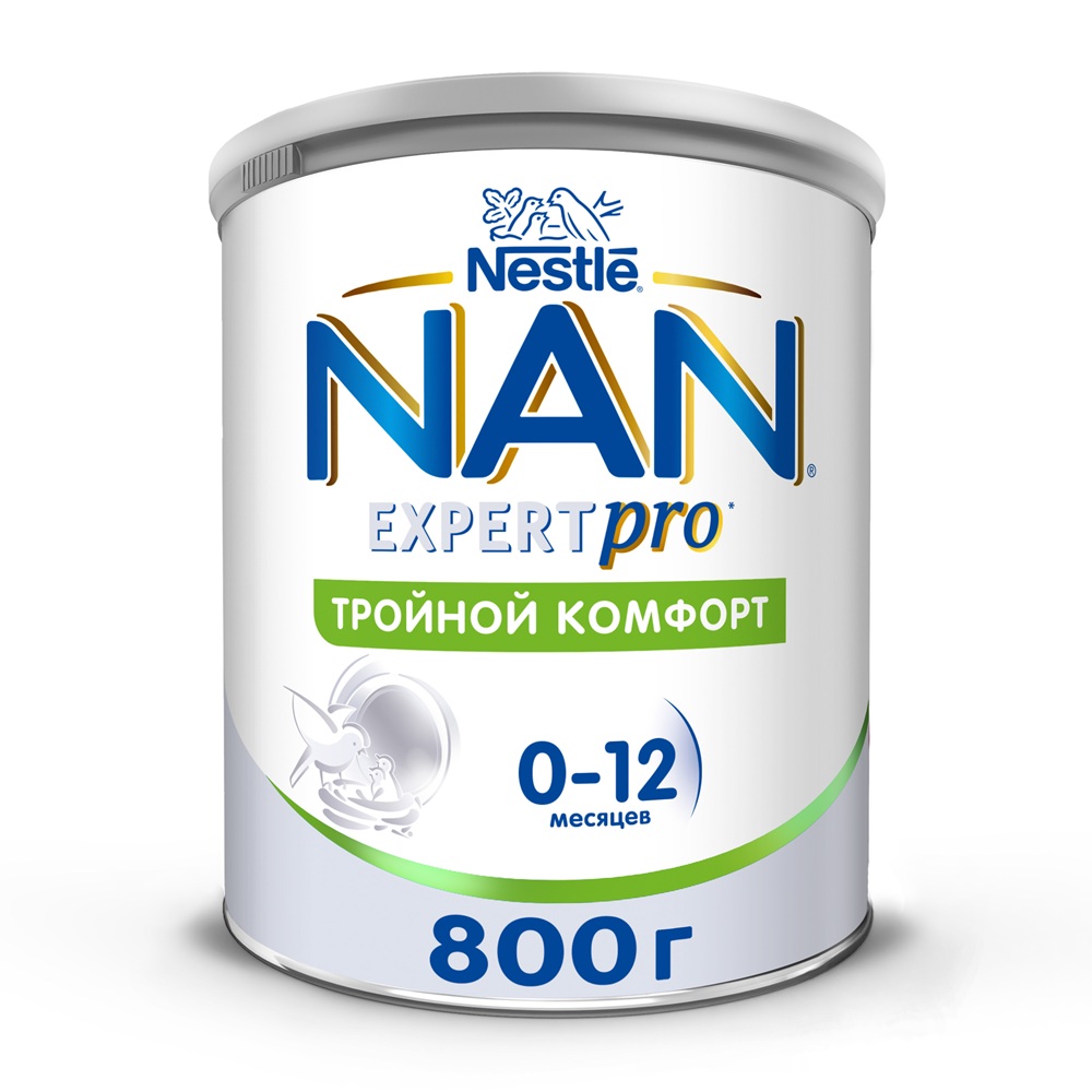 Изображение товара Nan expertpro тройной комфорт смесь сухая для детей с рождения до 12 мес 800 гр Изображение товара Nan expertpro тройной комфорт смесь сухая для детей с рождения до 12 мес 800 гр