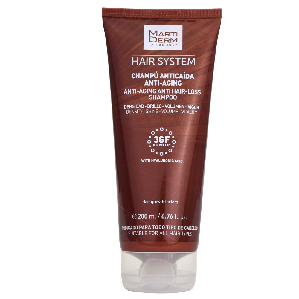 Изображение товара Martiderm Hair System шампунь против выпадения волос Anti-Age 200 мл Изображение товара Martiderm Hair System шампунь против выпадения волос Anti-Age 200 мл