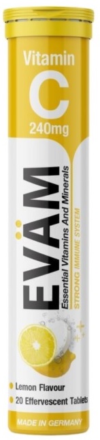 Изображение товара Эvam витамин с 240 мг шипучие таблетки 20 шт для укрепления иммунитета