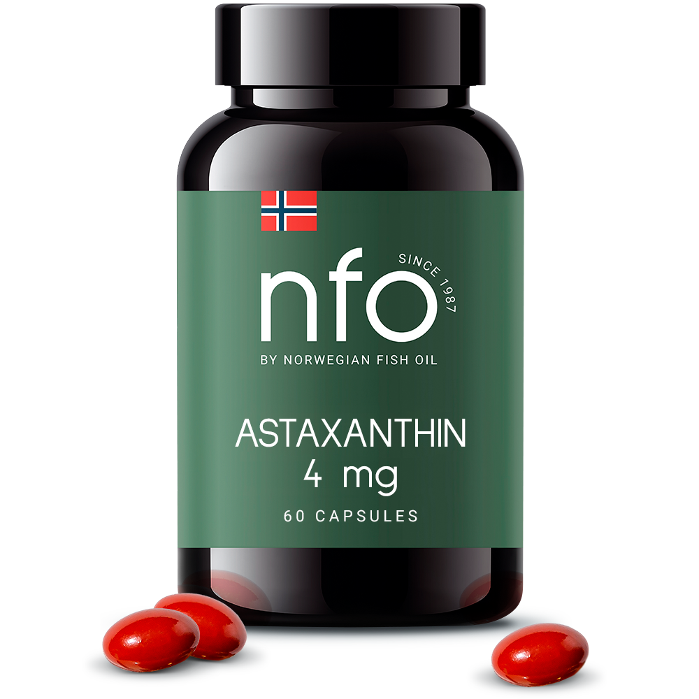 Изображение товара NFO астаксантин 60 капсул 700 мг для здоровья и энергии