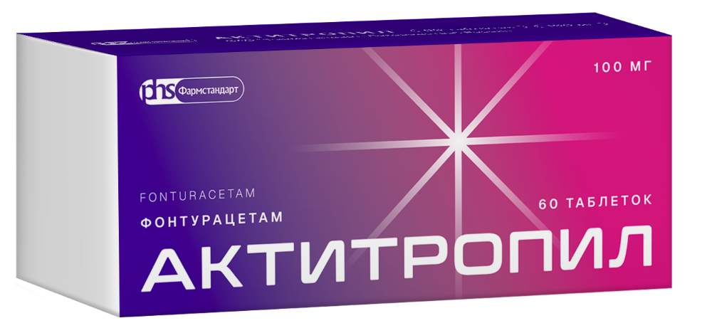 Изображение товара Актитропил 100 мг таблетки 60 шт для лечения заболеваний ЦНС