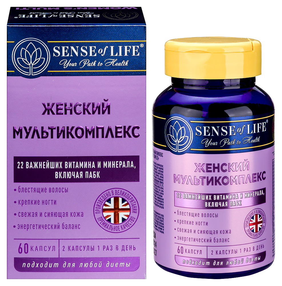 Изображение товара Sense of life витаминно-минеральный комплекс 60 капсул для женщин