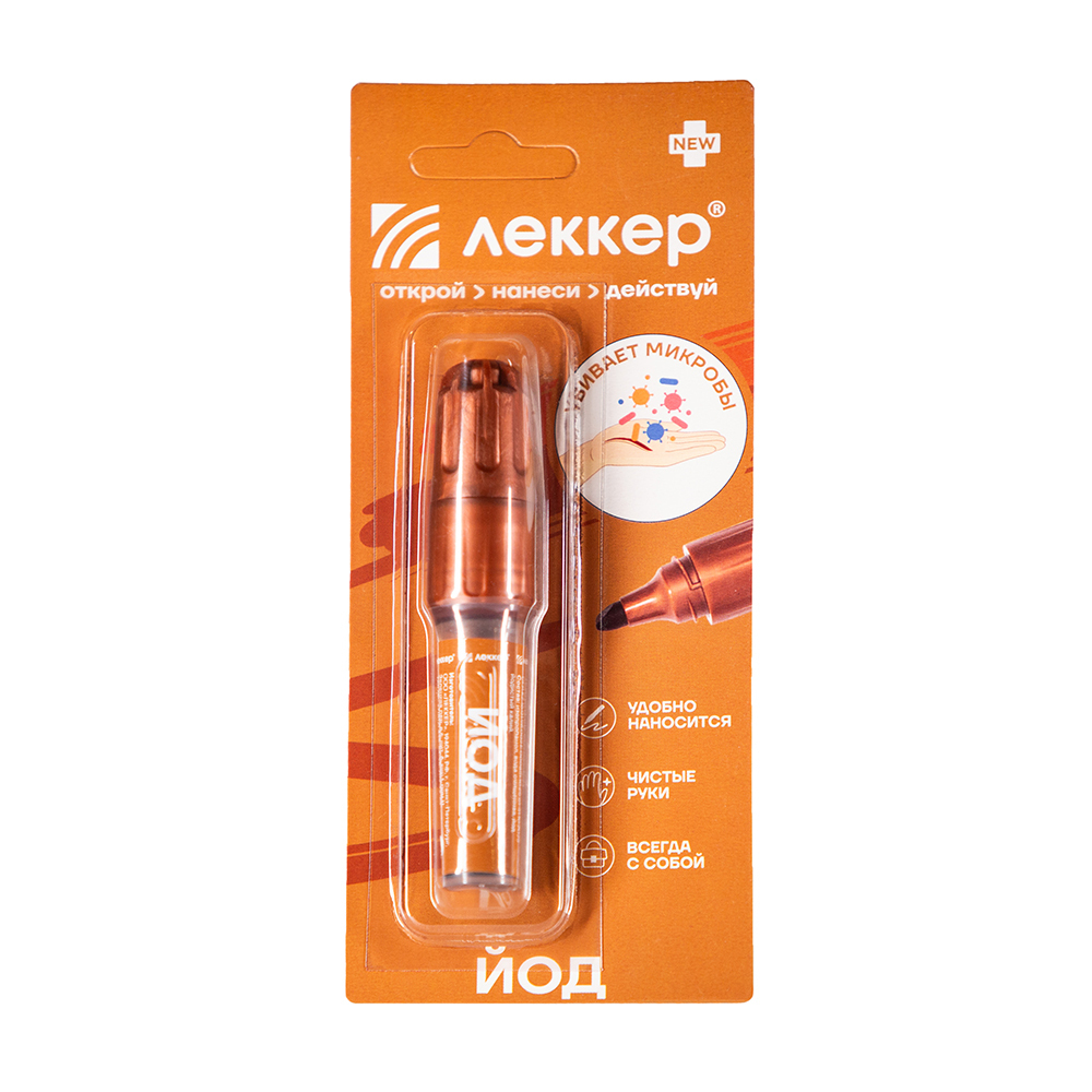 Изображение товара Леккер раствор йода 5% спиртовой 5 мл