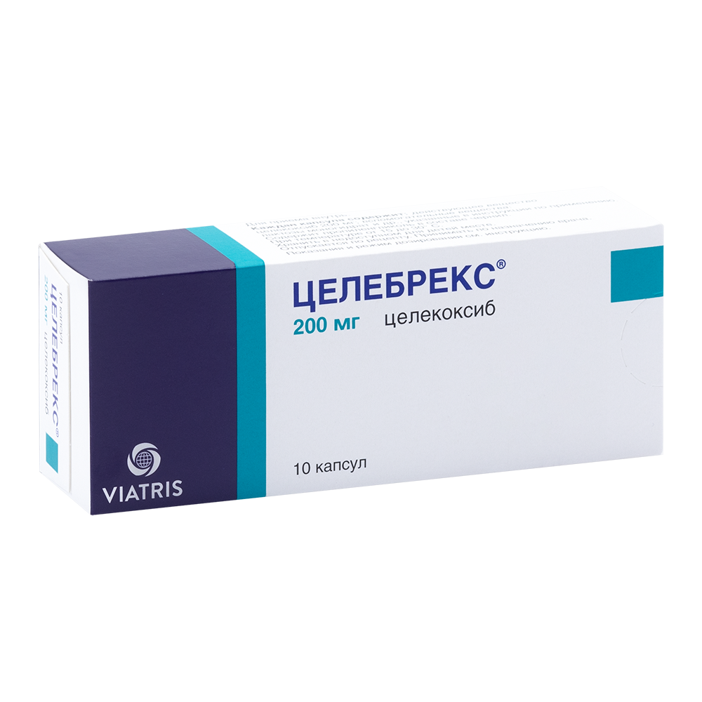 Целебрекс 200 мг 10 шт. капсулы - цена 593 руб., купить в интернет аптеке в  Москве Целебрекс 200 мг 10 шт. капсулы, инструкция по применению