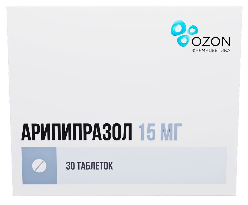 Арипипразол 15 мг 30 шт. блистер таблетки - цена 2663 руб., купить в  интернет аптеке в Туле Арипипразол 15 мг 30 шт. блистер таблетки,  инструкция по применению