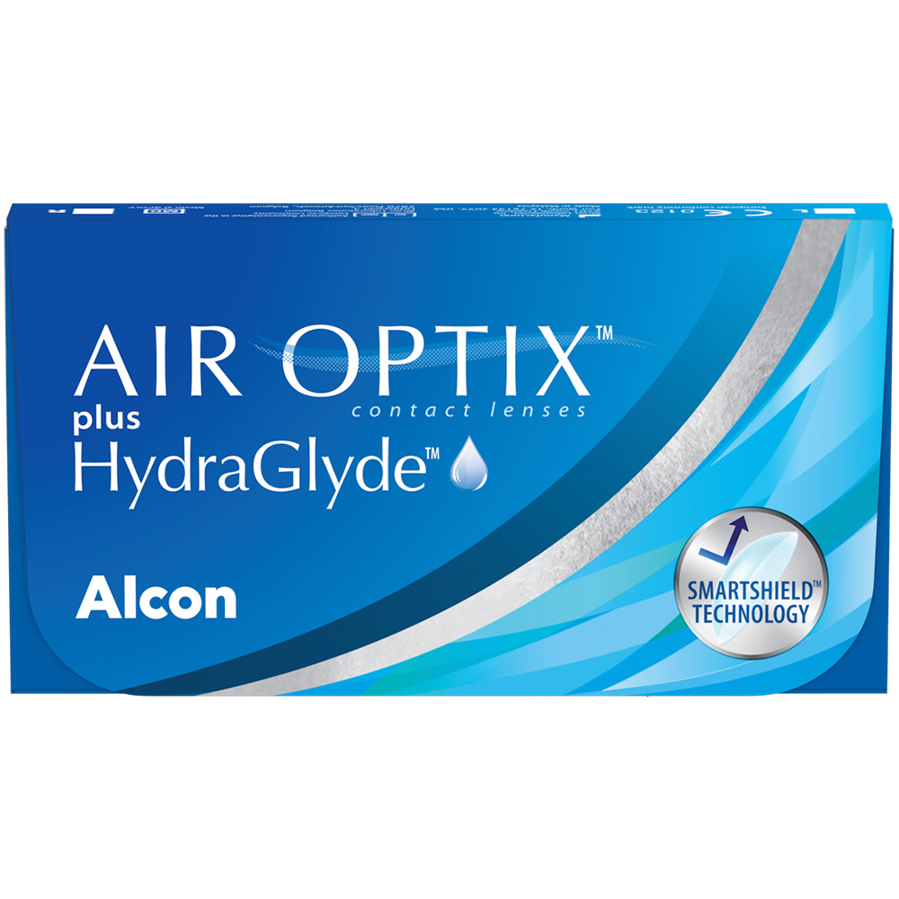 Изображение товара Контактные линзы Alcon Air Optix Plus HydraGlyde плановая замена 6 шт.