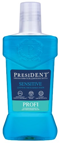 Изображение товара President profi ополаскиватель для полости рта sensitive 250 мл