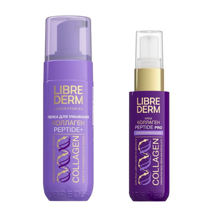 Изображение товара Набор Librederm Коллаген (Collagen): пенка для умывания + крем для лица/шеи/декольте