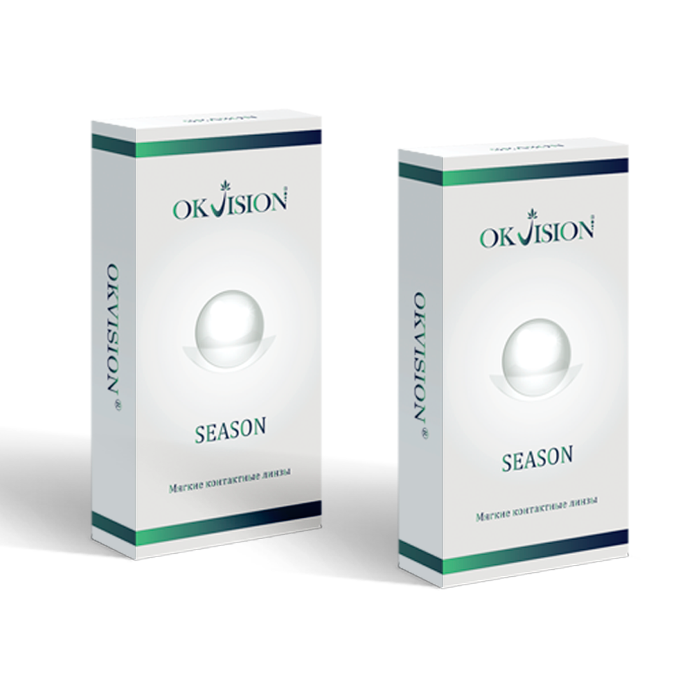 Изображение товара Набор из 2 уп OKVISION SEASON 8,6/14,0 N2/-2,00/ мягкие линзы