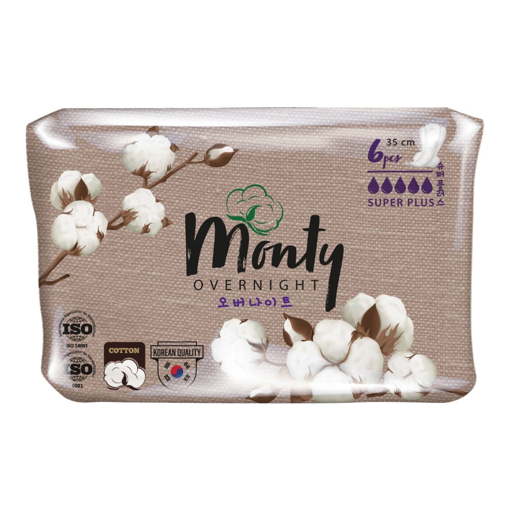 Изображение товара MONTY ПРОКЛАДКИ ULTRA SOFT OVERNIGHT N6