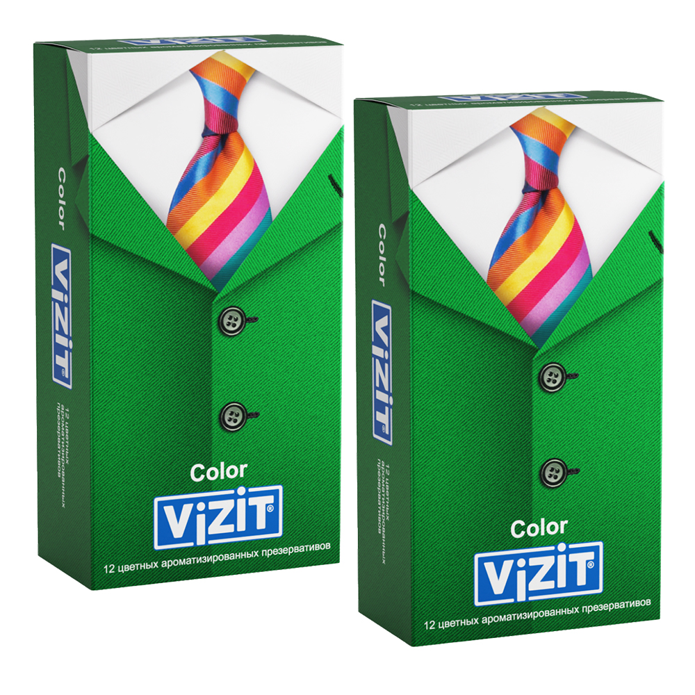 Изображение товара НАБОР ИЗ 2-Х УП. ПРЕЗЕРВАТИВ VIZIT COLOR ЦВЕТН АРОМАТИЗ N12 Изображение товара НАБОР ИЗ 2-Х УП. ПРЕЗЕРВАТИВ VIZIT COLOR ЦВЕТН АРОМАТИЗ N12