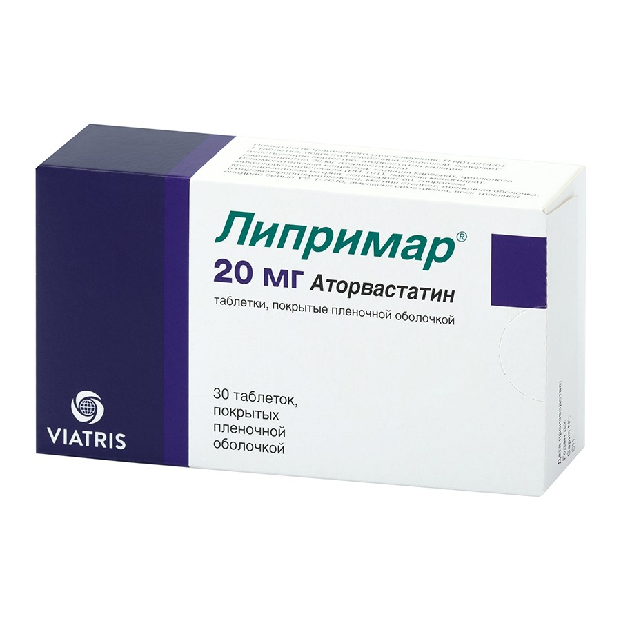 Липримар 20 мг 30 шт. таблетки, покрытые пленочной оболочкой - цена 428  руб., купить в интернет аптеке в Москве Липримар 20 мг 30 шт. таблетки,  покрытые пленочной оболочкой, инструкция по применению