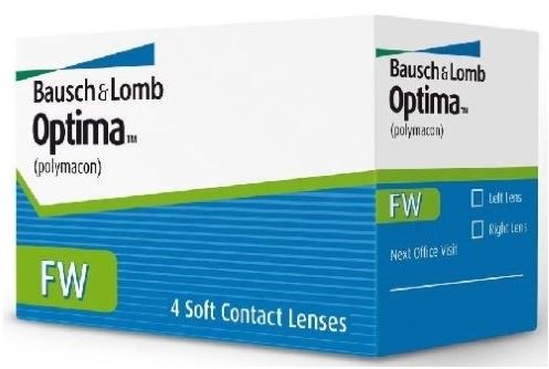 Изображение товара Мягкие контактные линзы Bausch&lomb Optima FW 4 шт. для коррекции зрения