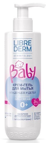 Изображение товара Librederm baby крем-гель для мытья новорожденных младенцев и детей 250 мл