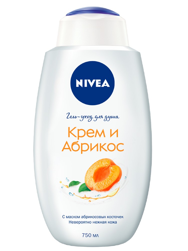 Изображение товара Nivea гель-уход для душа с абрикосом 750 мл