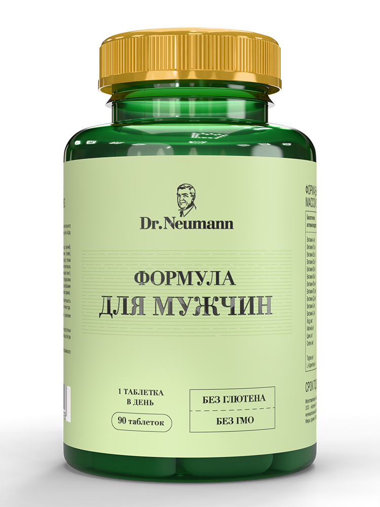 Изображение товара Dr neumann витаминно-минеральный комплекс формула для мужчин 90 шт. таблетки массой 1380 мг