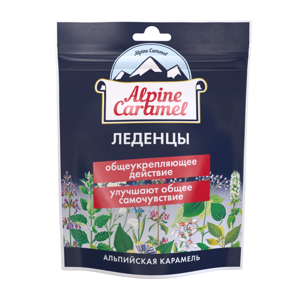 Alpine caramel леденцы альпийская карамель 75 гр - цена 300.90 руб., купить  в интернет аптеке в Пушкине Alpine caramel леденцы альпийская карамель 75  гр, инструкция по применению