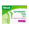 Цетиризин-тева 10 мг 20 шт. таблетки, покрытые пленочной оболочкой