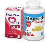 Купить Набор ОМЕГА-3 REALCAPS капс №90+ КОЭНЗИМ Q10 100МГ капс №30 - со скидкой 10% цена
