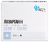 Купить Лозартан н 25 мг+ 100 мг 90 шт. таблетки, покрытые пленочной оболочкой цена