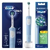Купить Набор Oral-b зубная щетка vitality pro/тип 3708/с насадкой cross action электрическая/голубая + Oral-b насадка сменная pro cross цена