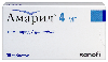 Купить Амарил 4 мг 30 шт. таблетки цена