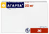 Купить Агарта 50 мг 30 шт. таблетки цена