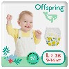 Купить Offspring подгузники-трусики детские l/9-14 кг 36 шт./лимоны цена
