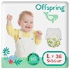 Купить Offspring подгузники-трусики детские l/9-14 кг 36 шт./авокадо цена