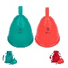 Купить Набор из 2х менструальных чаш ONLYCUP разного размера (зеленая+красная) – закажи со скидкой! цена