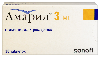 Амарил 3 мг 30 шт. таблетки