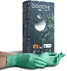 Купить Перчатки смотровые benovy нитриловые нестерильные неопудренные m 50 шт. пар/зеленый/ цена