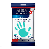 Купить Aura antibacterial derma protect салфетки влажные очищающие антибактериальные алоэ 15 шт. цена