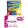 Купить Набор из 1 уп Имудон 40 шт. таблетки  + Терафлю от гриппа и простуды 325 мг + 10 мг + 20 мг + 50 мг порошок 14 шт. вкус лимон цена