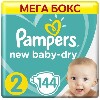 Купить Pampers new baby-dry подгузники размер 2 144 шт. цена