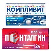 Купить Набор Компливит Кальций Д3 Форте с коллагеном №60 + обезболивающее Пенталгин таб №24 - со скидкой цена
