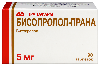 Бисопролол-прана 5 мг 90 шт. таблетки, покрытые пленочной оболочкой