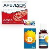 Купить Набор Юнивит Аква Д3 (витамин Д3) 20мл + противовирусное Арбидол Максимум (умифеновир) №20 - со скидкой цена